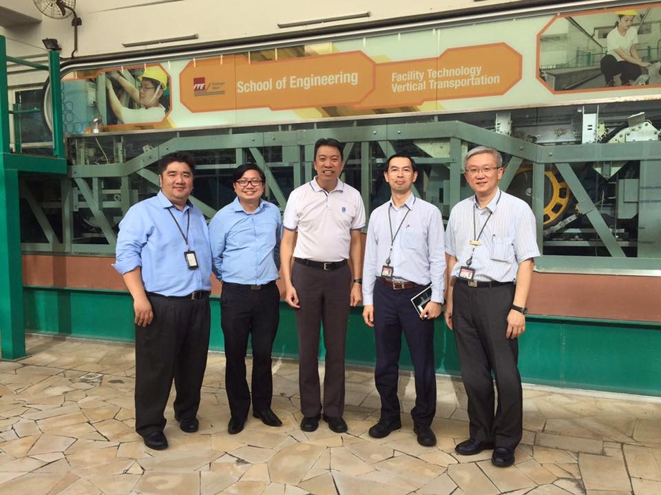 Visited ITE College East, where there is a Nitec course in Facility Technology (Vertical Transportation) to train lift professionals (Photo Source: Melvin Yong)