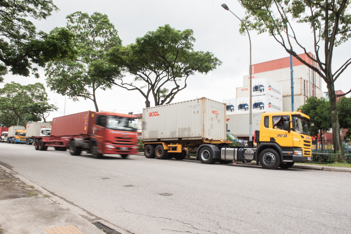 One of the frustrations facing prime mover drivers is that it could take as long as several hours just to enter the depots or yards. (Photo Source: NTUC This Week)