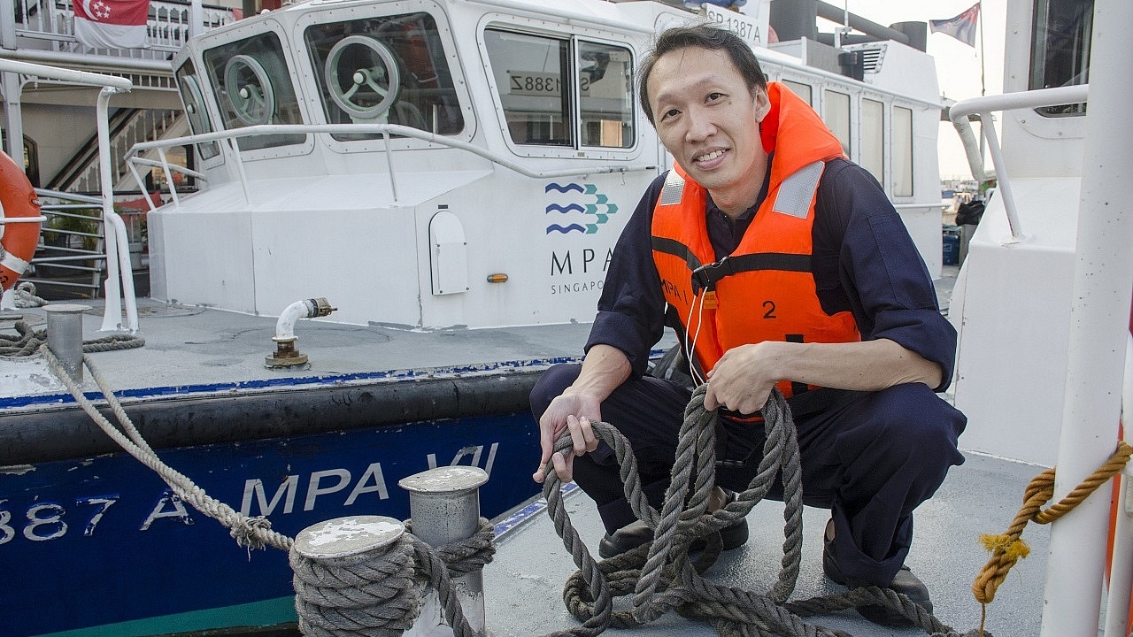 Toh De Li, 35, was involved in the search and rescue operation following the collision between an American warship and oil tanker off the coast of Singapore.