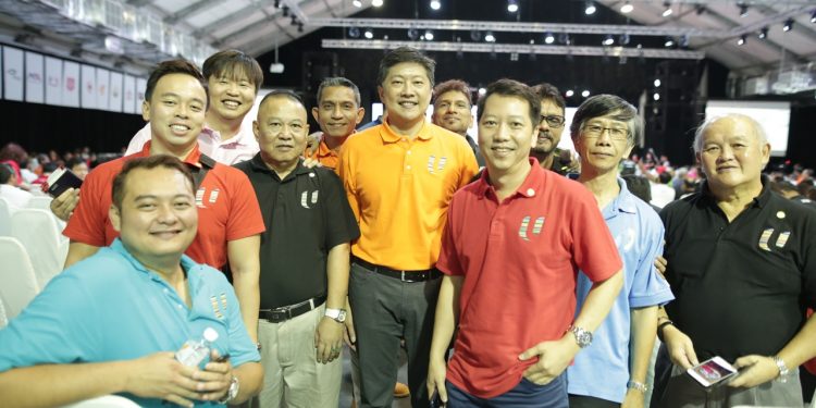 NTUC SG Ng Chee Meng with union leaders