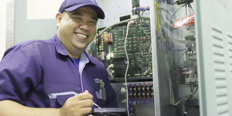 Dickson Tong is a senior lift technician with Hitachi Elevator Asia.