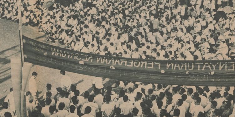 May Day Rally Singapore, Jalan Besar Stadium, 1963